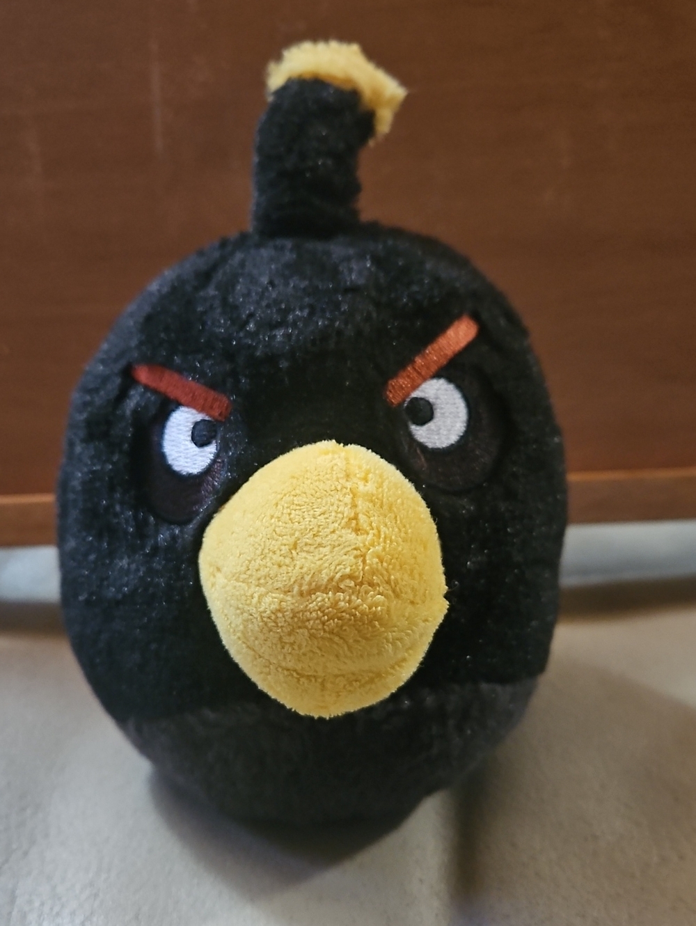 Authentic 2010 Angry Birds "Bomb" Black Plush Toy
